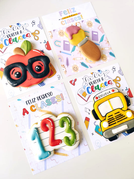 Cookie card vuleta a clases