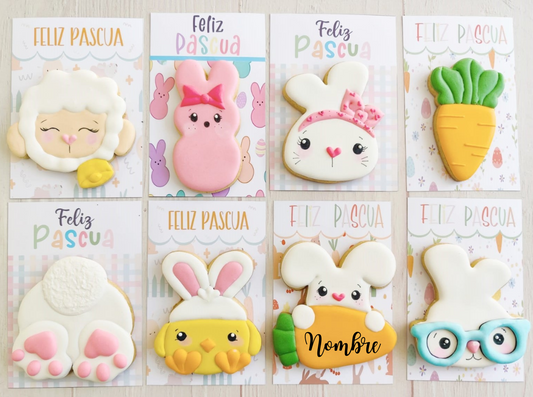 Cookie card pascua